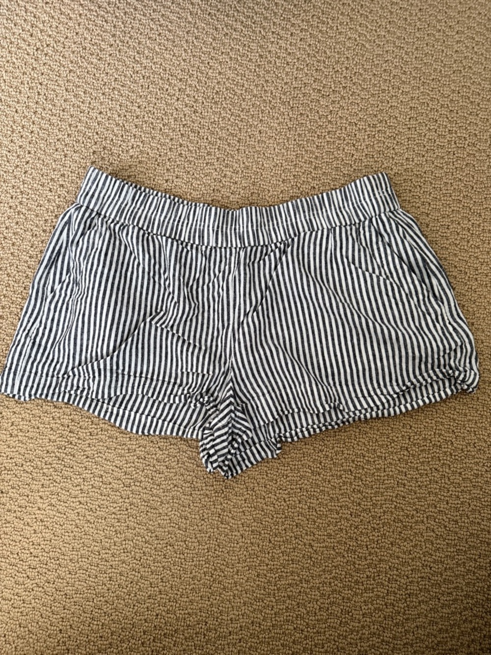 Striped Black & White Women's Summer Shorts